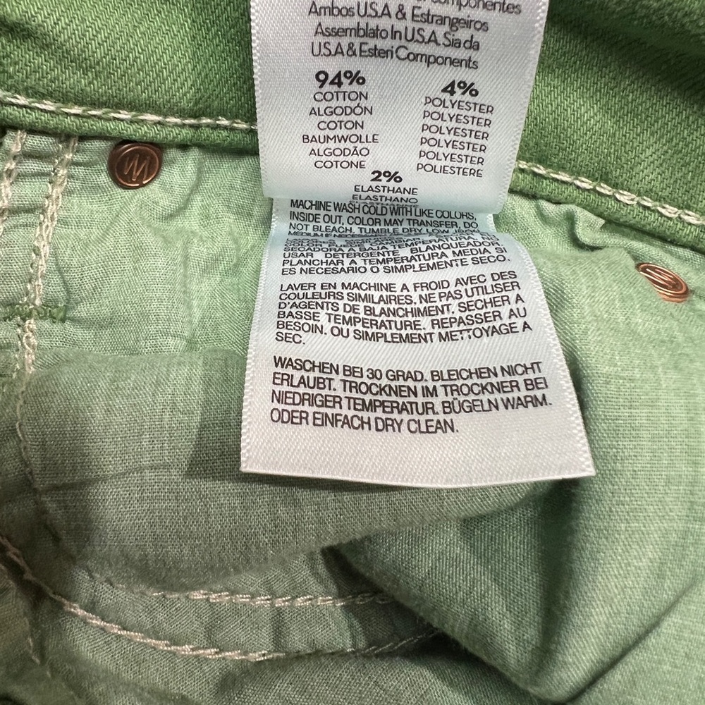 Mother The Mid Rise Dazzler Ankle Fray Play Date in Juniper Size 29 - Picture 12 of 13
